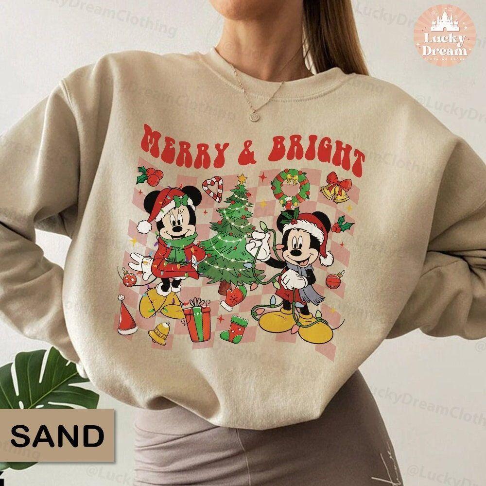 Vintage Merry Bright Disney Checkered Christmas Vuitino Merch Vintage Merry Bright Disney Checkered Christmas Vuitino Merch